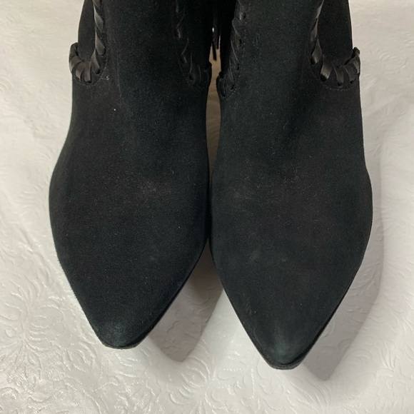 Kennel & Schmenger Miley Fringe Suede Pointed Toe Heeled Boots - Picture 6 of 8